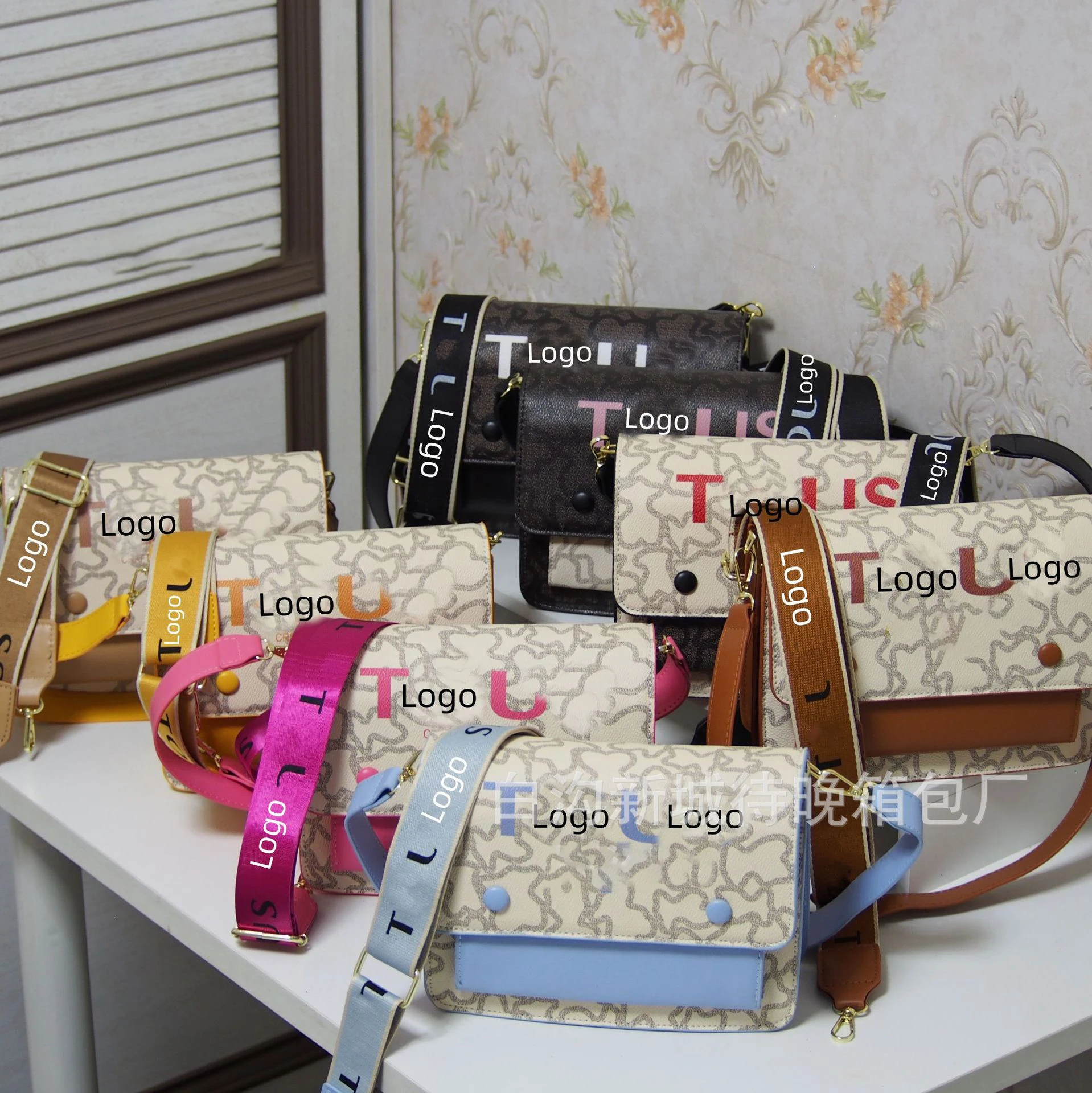 

New Women Luxury Brand Designer Letter Stitching Pattern Shoulder Bag T-touss Ladies Purse Female PU Leather Handbag Crossbody