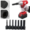 7Pcs 3/8 Bit Socket Set Impact Drill Bit Adapter H/T/M Type for Car Auto Bicycle Repair Hand Tools Power Drills Socket Wrench 5