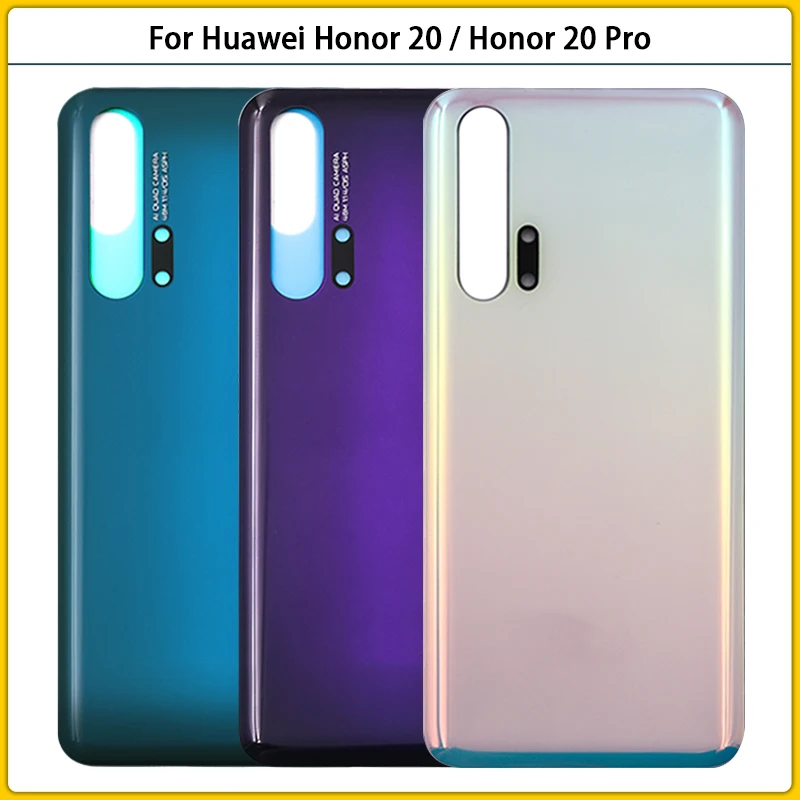 

Back Cover For Huawei Honor 20 Pro Back Battery Cover Door Rear Glass Housing Case For Huawei Honor20 Honor 20 Battery Cover