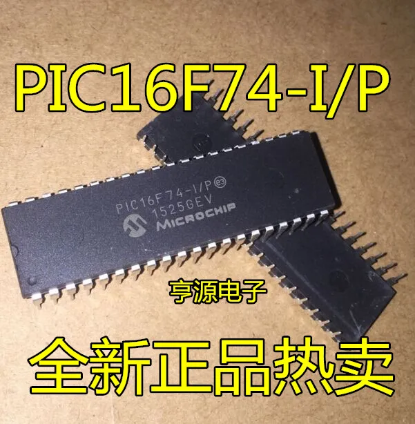 

10 шт./партия, новинка 100%, 16F74 Φ/P PIC16F74 DIP-40