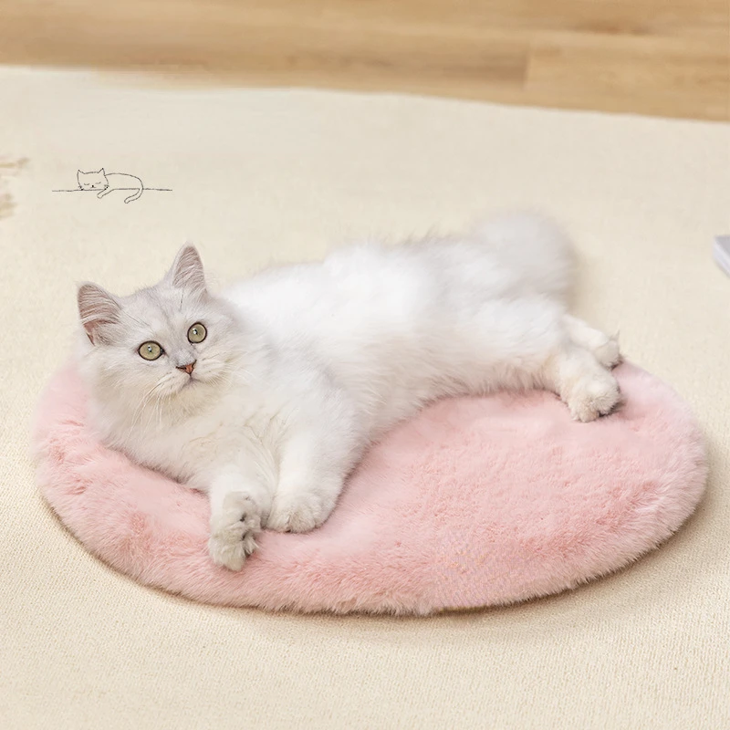 

Круглая портативная моющаяся кровать для кемпинга для собак, кошек, отдыха, матрас, подушка для сна, товары для домашних животных, котят, хомяка, кровать для домашних животных