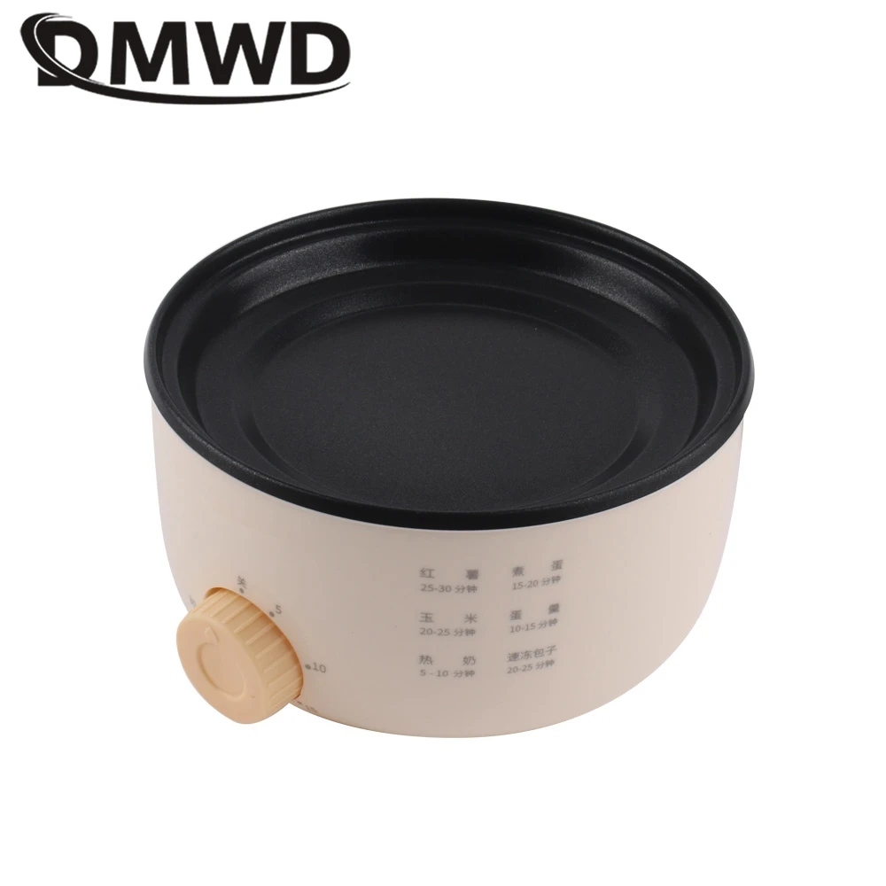 DMWD 2 Layer Multifunctional Egg Cooker Egg Custard Steamer 304 Stainless Steel Omelettes Machine Food Heater Crepe Maker 220V 5
