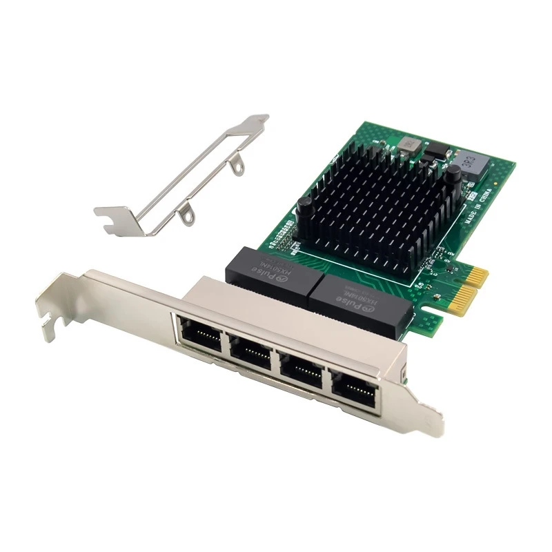 Bcm5719 Adattatore Di Rete Pci-E X1 Scheda Di Rete Gigabit A 4 Porte Adattatore Per Server Ethernet Adattatore Per Scheda Di Rete Pci-E