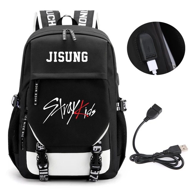KPOP Stray Kids School Backpack - Backpack Student Travel Bag Fashion Idol  Boys Fans Collection Gift