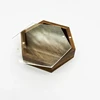 1PCS Creative Acrylic Board Hexagon Box Natural Wood Storage Wooden Box for Necklace Ring Gift Wooden Jewelry Organizer Cases 1