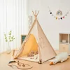Portable  Teepee Tent Large Play House for Children Tents Kids Canvas Indian Play Tent Wigwam Child Tipi Room Decoration 1