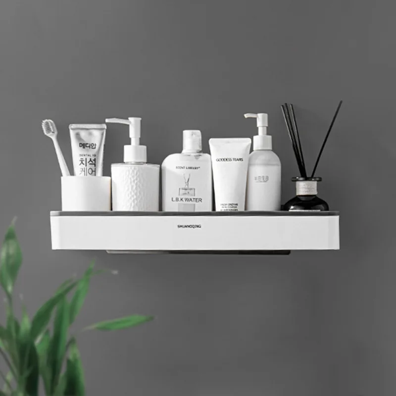 Wall Hanging Toilet Bathroom Storage Cabinet Rack Punch Free Multifunctional Artifact Above Shelf Organizer Toilet Rack 3
