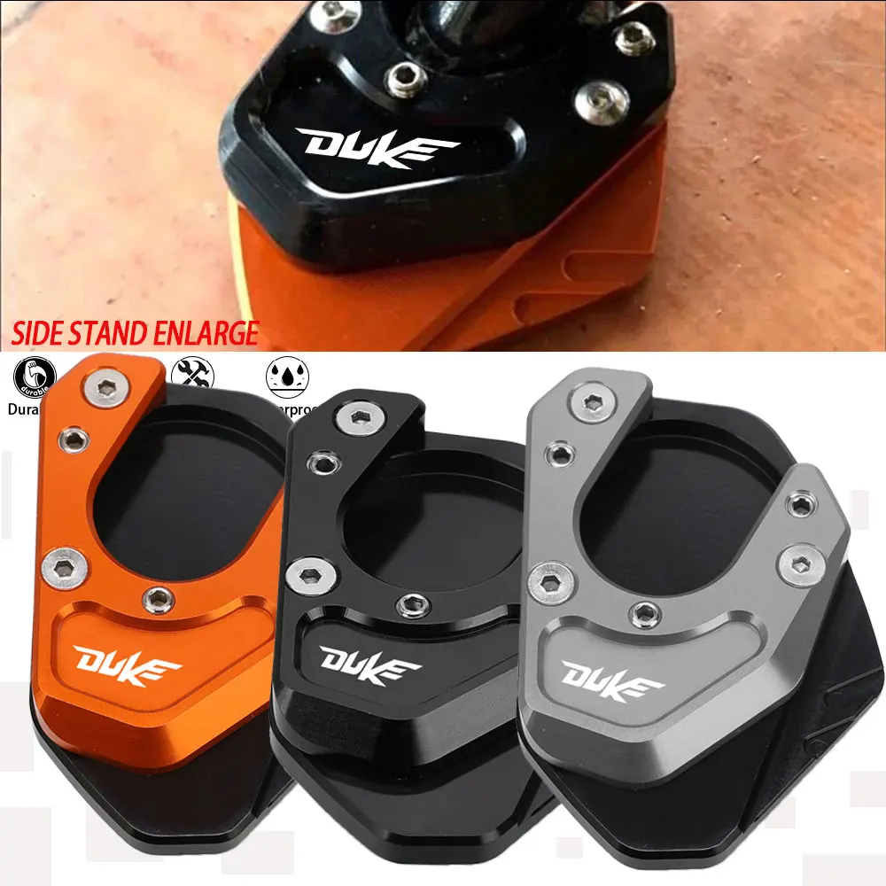 

For KTM Duke 125 200 390 690 SMC DUKE125 DUKE200 DUKE390 Aluminum Side Stand Enlarger Kickstand Plate Pad Motorcycle Accessories