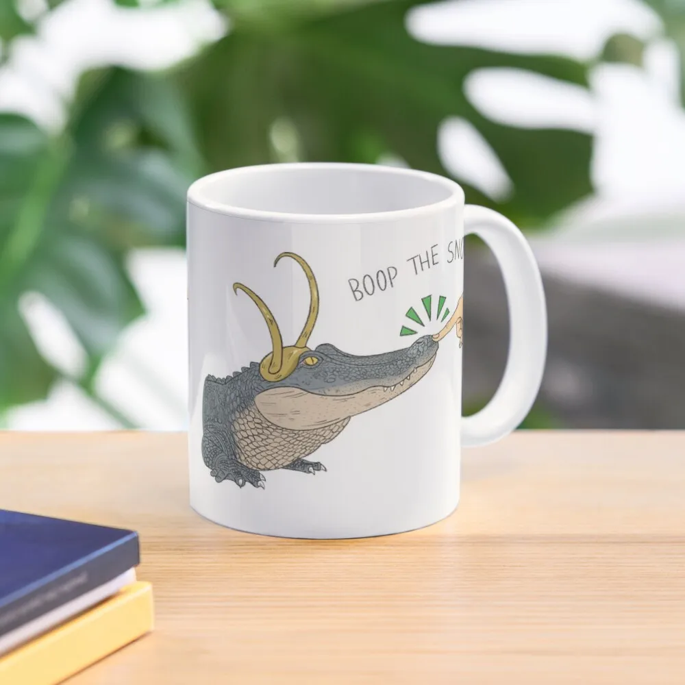 

Alligator Loki Boop the Snoot Coffee Mug Mug For Coffee Kawaii Cup Coffee Cups Free Shipping Glass Cups