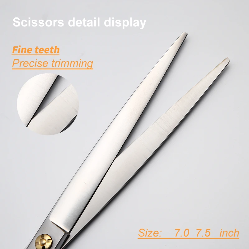 Dog Grooming Scissors Pet Cutting Scissors 7.0 7.5 Inch Japan VG10 Professional Supplies Teddy Dog Hair Grooming Shear