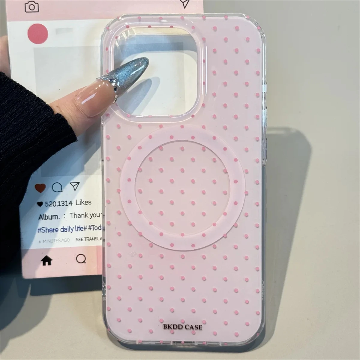 Cute Polka Dot Magnetic Wireless Charging Candy Color Case For iPhone 17 16 15 14 13 12 11 Pro Max Plus Luxury Jelly Color Cover 2