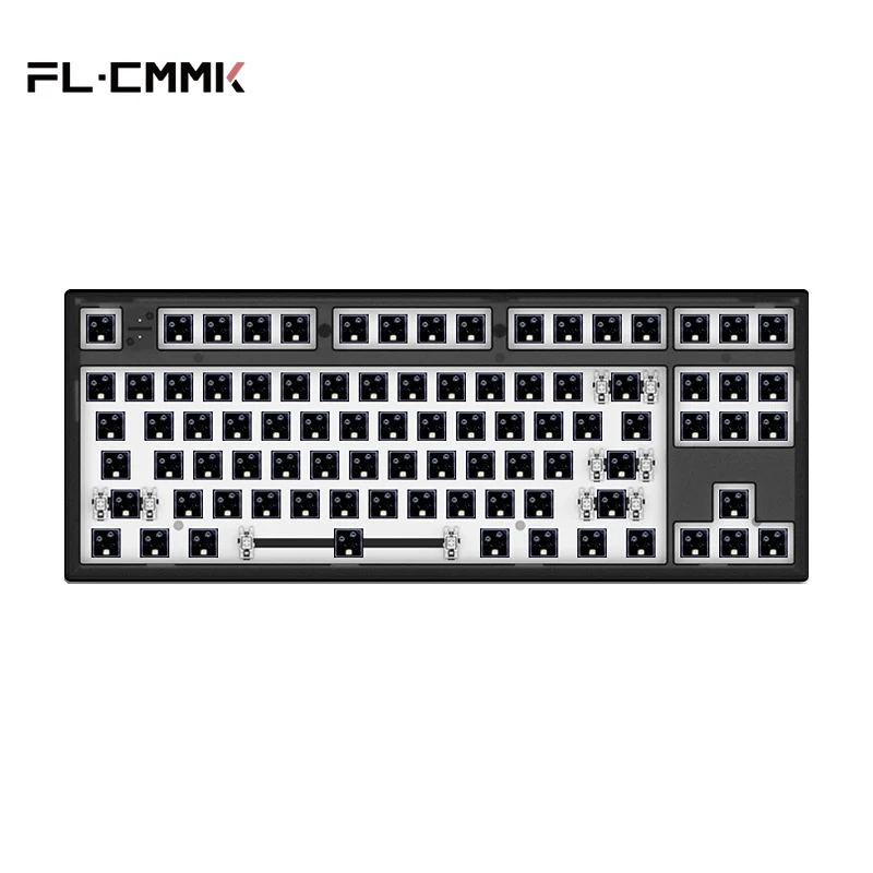 FL·ESPORTS MK870 Kit Bluetooth Wireless 2.4G Three-Mode Keyboard Customization Kit Satellite Axis Full Key Hot Swap 87 Keys korean computer keyboard Keyboards