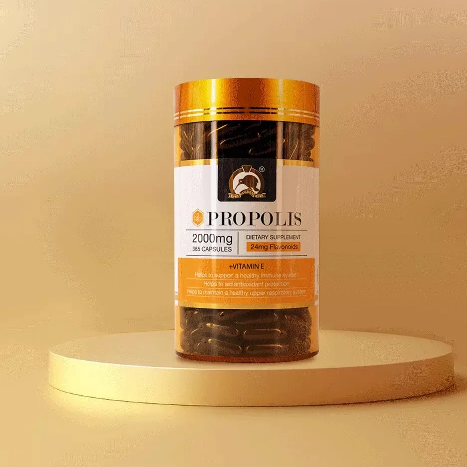 

Original New Zealand Propolis 2000mg 365Capsules 24mg Flavonoid Vitamin E Honey VIP Dietary Supplement Health Wellness Products