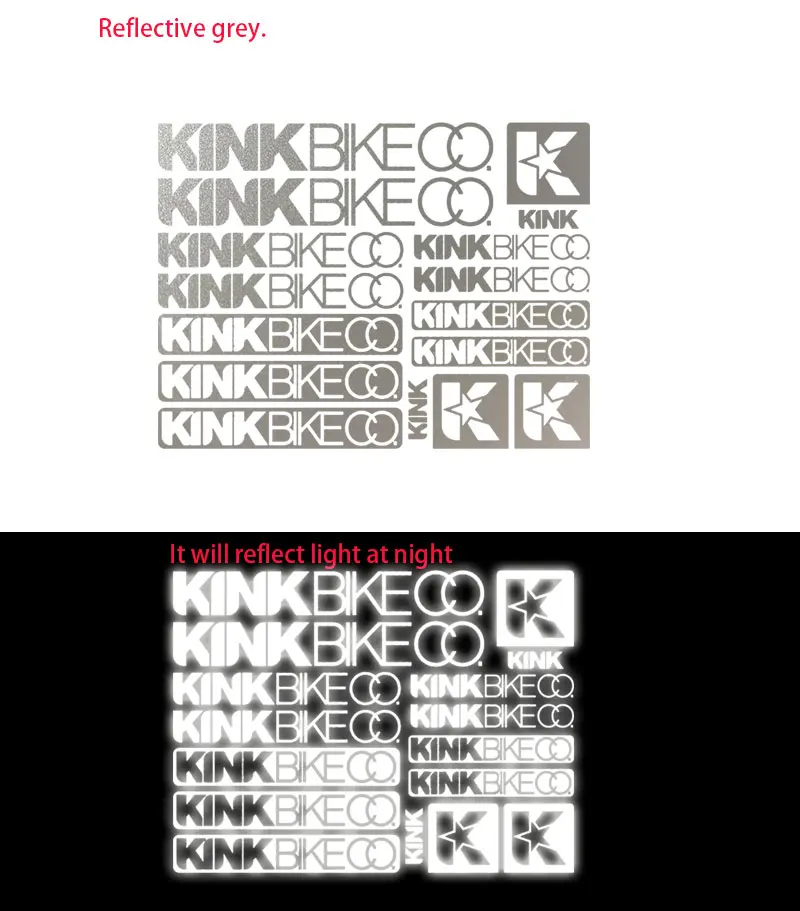 Set D'autocollants KINKBIKECO Pour Vélo - Vinyle, Résistant Eau/UV, Cyclisme
