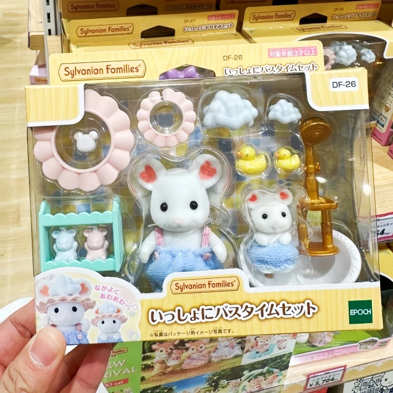 

NEW Anime SYLVANIAN FAMILIES Figure Marshmallow Mouse Series Kawaii Cute Doll Favorite Girls Room Ornament Model Birthday Gift