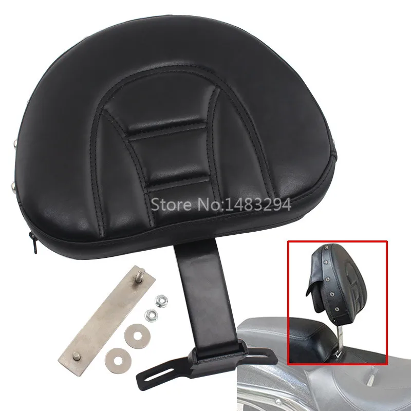 

Motorcycle Accessory Adjustable Plug-in Driver Rider Backrest Cushion Pads For Harley Softail Heritage Fatboy Breakout 2007-2017
