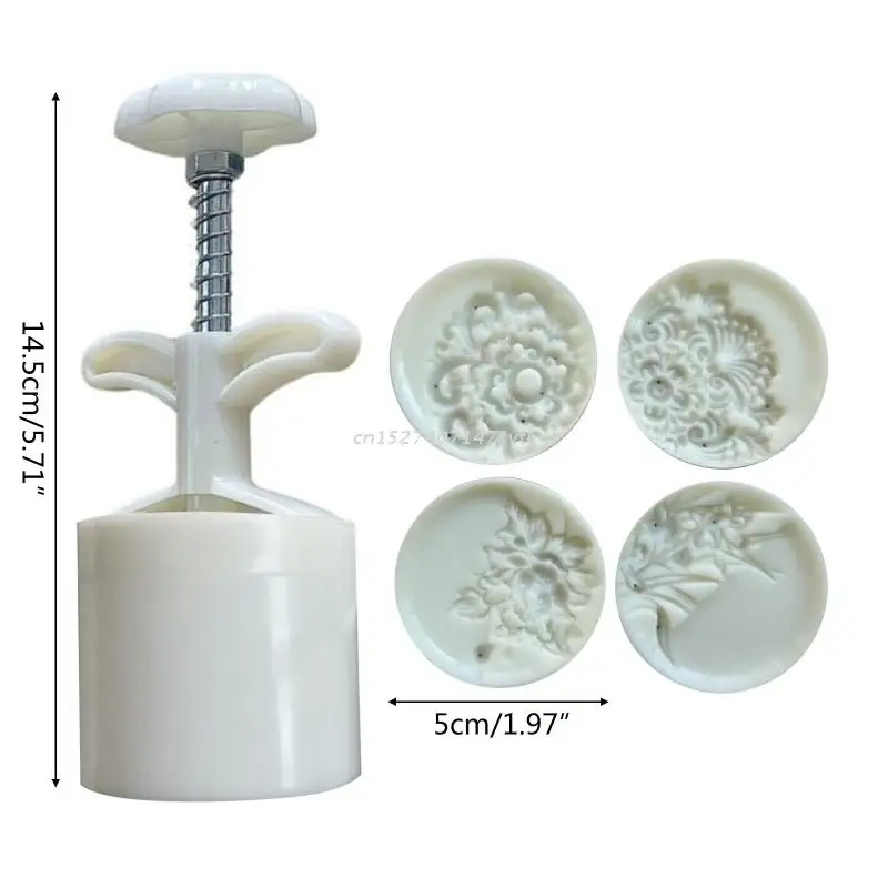 Stampo Per Mooncake 63g E 75g - Stampi A Fiore Per Torte Lunari - Foto 11