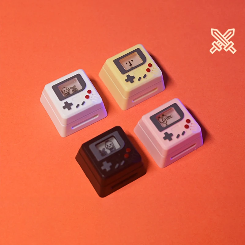 Vintage-Inspired Transparent Keycaps Set - Personalized & Cute Design