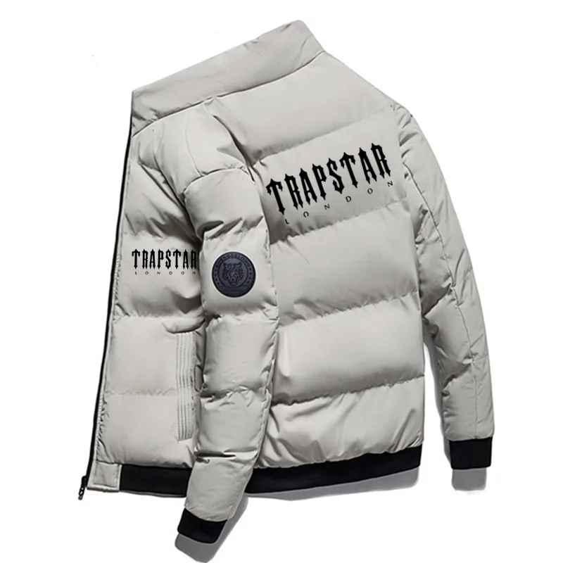 Winter Men's Thick TRAPSTAR Jacket Mens Casual Hooded Warm Windbreaker Parkas Fashion Slim Fit