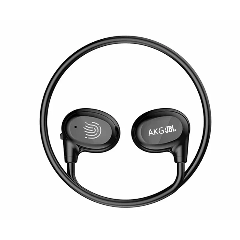 

AKGJBL Air One New Earphone TWS Bluetooth5.3 Bone-Conduction Neackland Headphone Sport Music Ear Hook Open Headset Built-in Mic