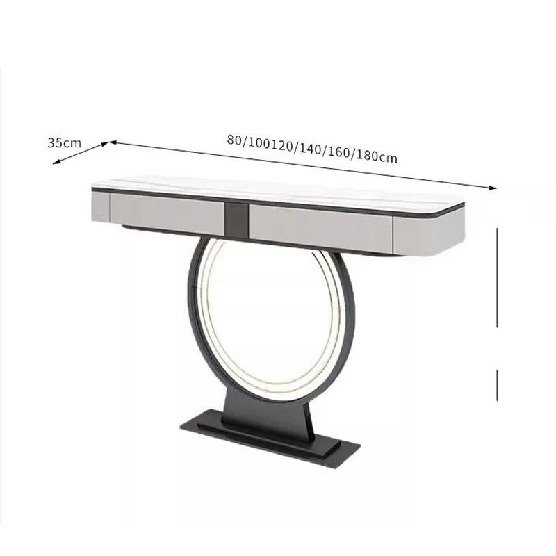 Consolle di lusso italiano Consolle da ingresso per soggiorno estetico moderno con contenitore Mobili Stoliki Do Salonu alla moda - immagine 2