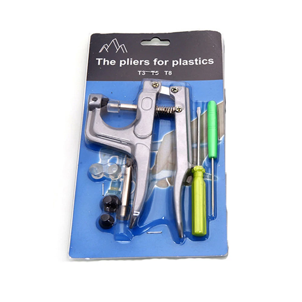 

1set Multi-tool Plier Fastener Snap Pliers Pressure Plastic Button Installation T3 T5 T8 Sewing Hand Tools