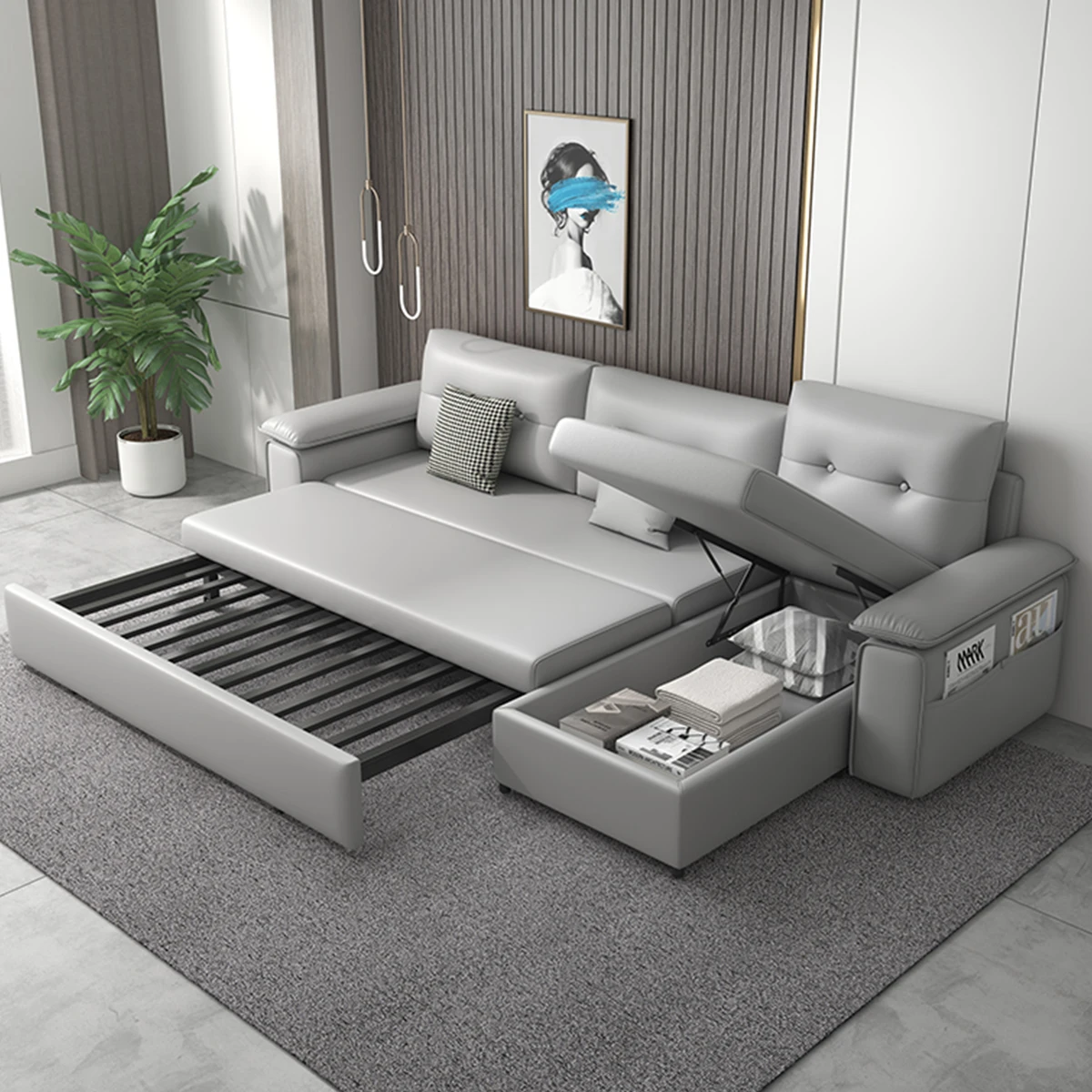 L Shape Sofa Bed 2