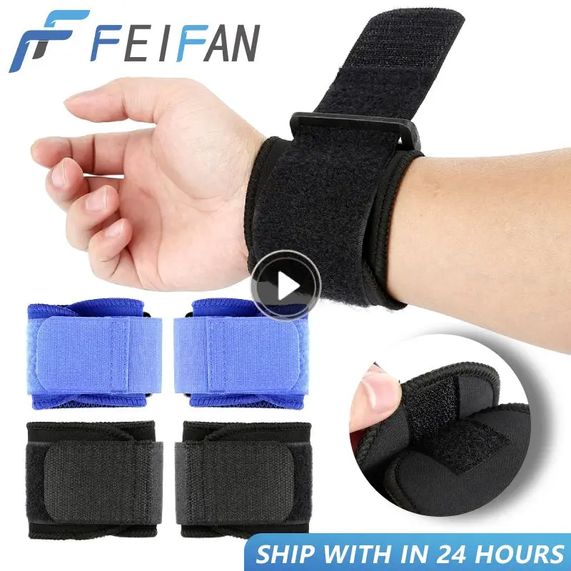 

Adjustable Soft Wristbands Wrist Support Bracers For Gym Sports Wristband Carpal Protector Breathable Wrap Band Strap Safety