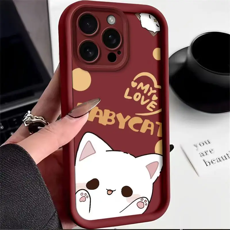 Adorable Baby Cat Candy Matte Phone Case - TPU Cover
