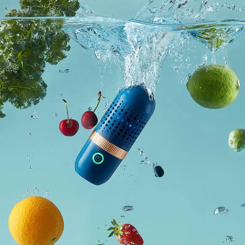 Capsule Shape Fruit Vegetable Washing Machine Protable Wireless Fruit Food Purifier Household Pesticide Disinfection Machin
