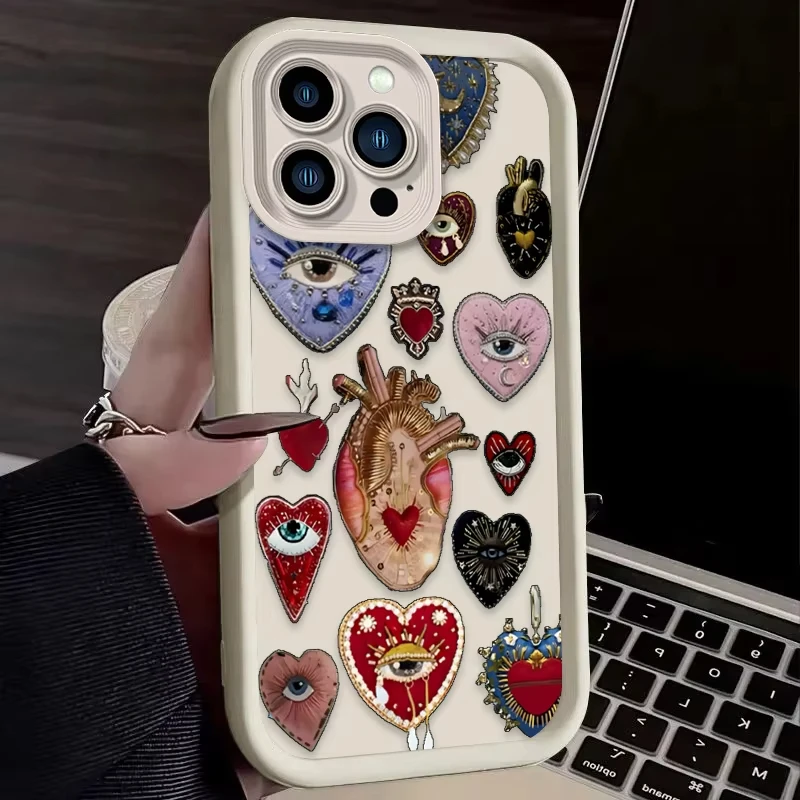 Mystic Love Heart Matte Phone Case Silicone Cover