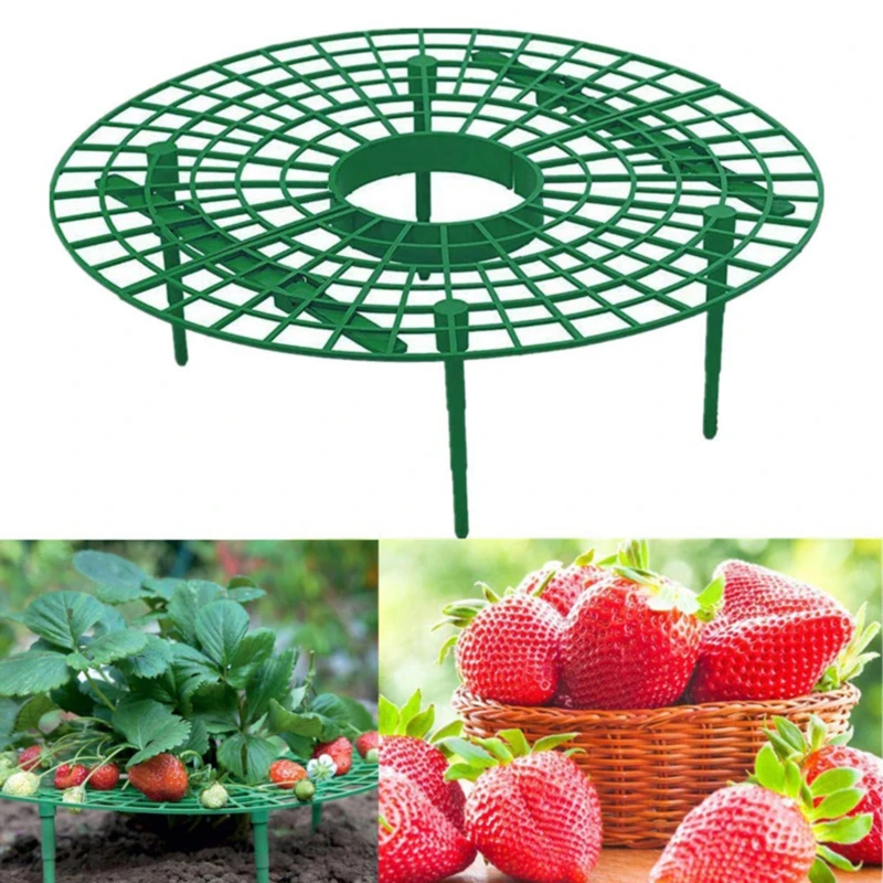 

5PCS Strawberry Stand Frame Holder Balcony Planting Rack Fruit Support Plant Flower Climbing Vine Pillar Gardening Stand