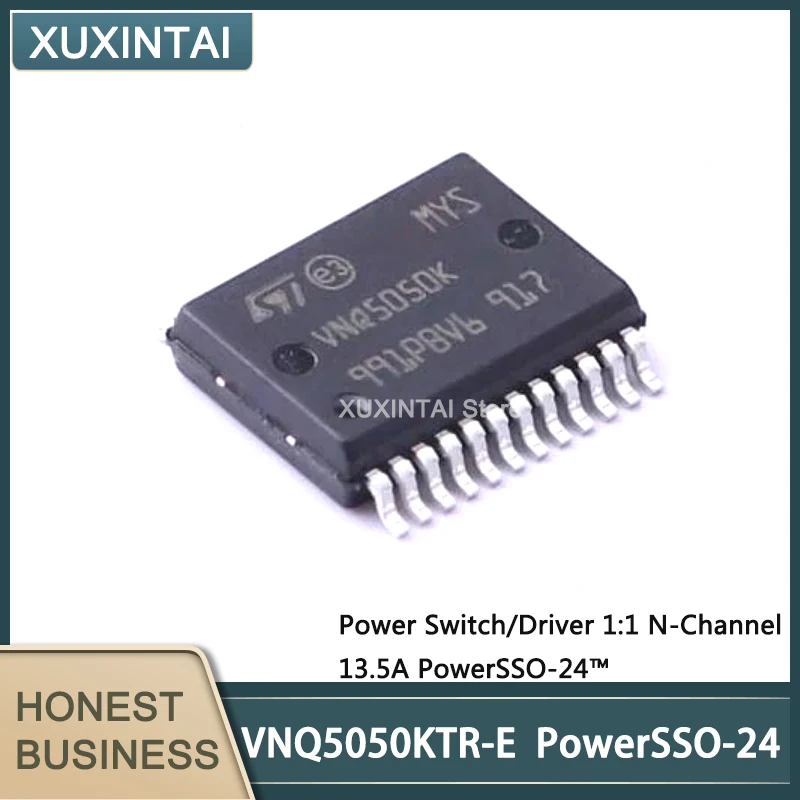 

5Pcs/Lot New Original VNQ5050KTR-E VNQ5050 Power Switch/Driver 1:1 N-Channel 13.5A PowerSSO-24™