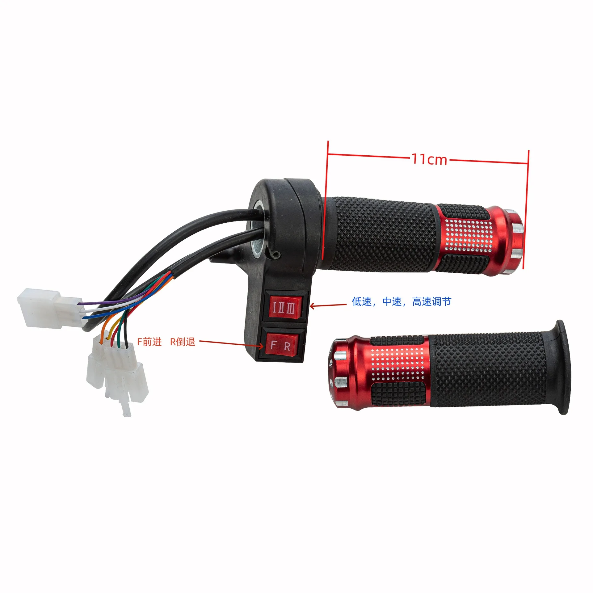 24V 36V 48V 60V 72V Electric Bicycle Thumb Throttle with Handle Grips on/off switch finger throttle twist throttle electric bike throttle electric bike parts