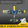 Volantexrc Remote Control Airplane Bf109 2.4ghz 4ch 400mm Wingspan One Key U-turn Aerobatic Rc Plane Model Toy Adult Kids Gift 3