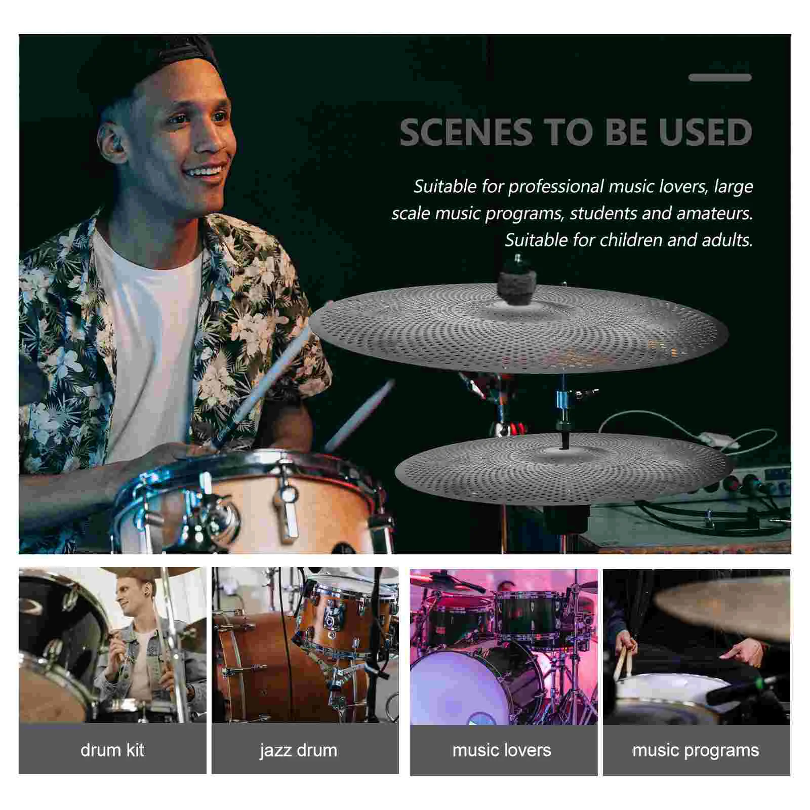 Drum Cymbals Mute Silent Fitting Supply for Drums Musical Instrument Part Alloy