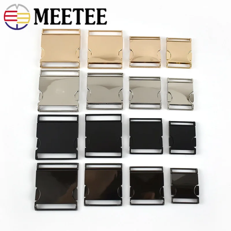 

Пряжки для ремня Meetee, 25/30/38/50 мм, 4 шт., металлические, быстроразъемные, для собак воротник, тканевая лента, принадлежности для одежды/сумок