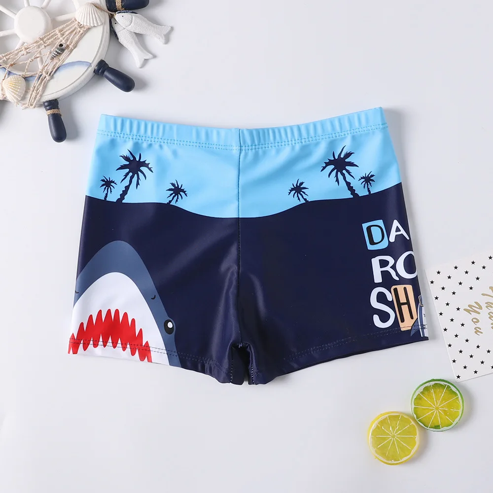 Cartoon Boys Swimsuit Baby Swimsuit Good Fabric for Boys Children's One Replacement for Children's
