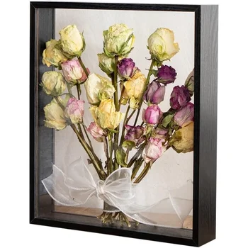 Bloom Wood Dried Flower Shadow Box 1