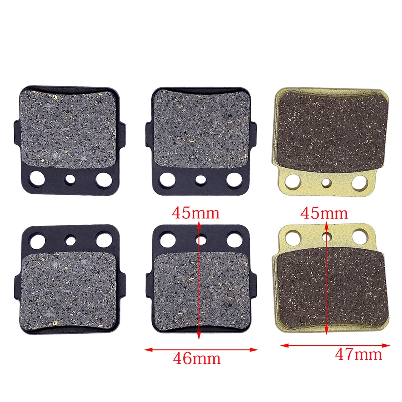 Motorcycle Front Rear Metalic Brake Disks Brake Pads Kit 1 Set for SUZUKI ATV LTZ 400 (2003-2011)