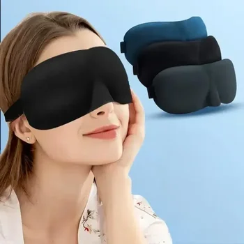 Maschera per Dormire, Mascherina per Occhi, Blocco Luce, Comfort Oculare, Benda Concava, per Uomo e Donna, Uso in Ufficio, Viaggio, Ausilio per la Vista