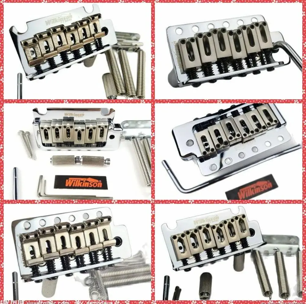 Wilkinson Vintage Type Chitarra Elettrica Tremolo Bridge Chrome Silver A Set, Accessori Per Strumenti Musicali