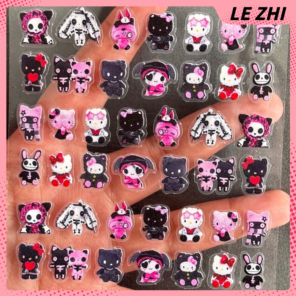 

Hello Kitty Kuromi Doll DIY Handwork Nails Stickers Accessories Room Decoration Stickers Mobile Phone Case Notebook Decoration