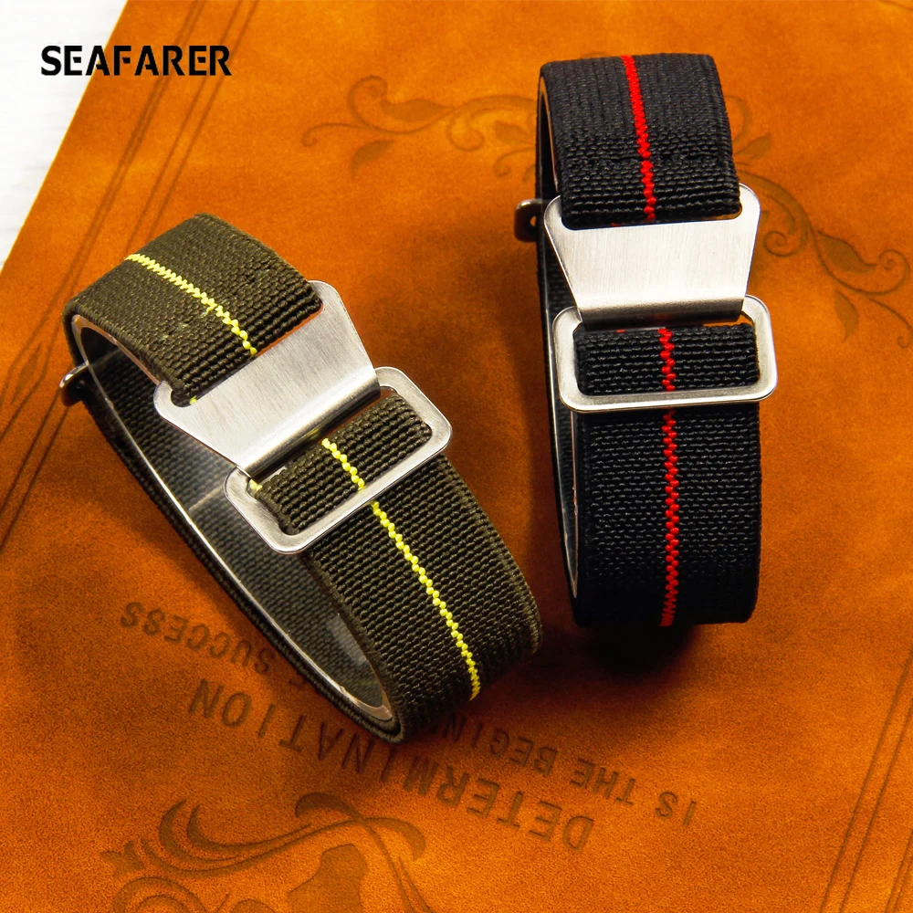 French Parachute Strap 20mm | French Elastic Watch Strap | Elastic Nylon  Watch Strap - Watchbands - Aliexpress