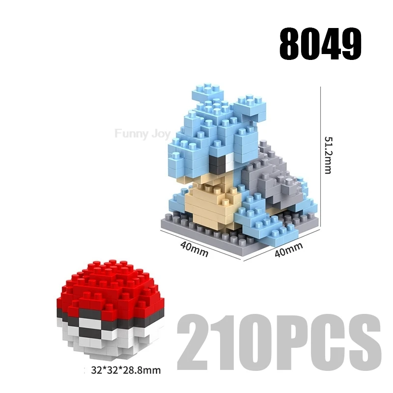 Lustige Pokemon-Bausteine Anime Picachu Charizard Puppe Blastoise Bulbasaur Gengar Pokémon-Bausteine Spielzeug als Geschenk für Kinder – Detail 18
