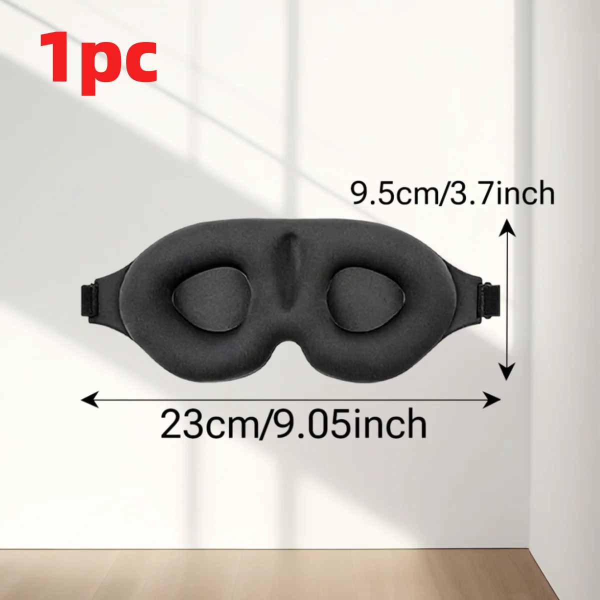 Ultra-Comfort Adjustable Sleep Eye Mask for Men & Women - 100% Pressure-Free Shading and Ideal for Travel