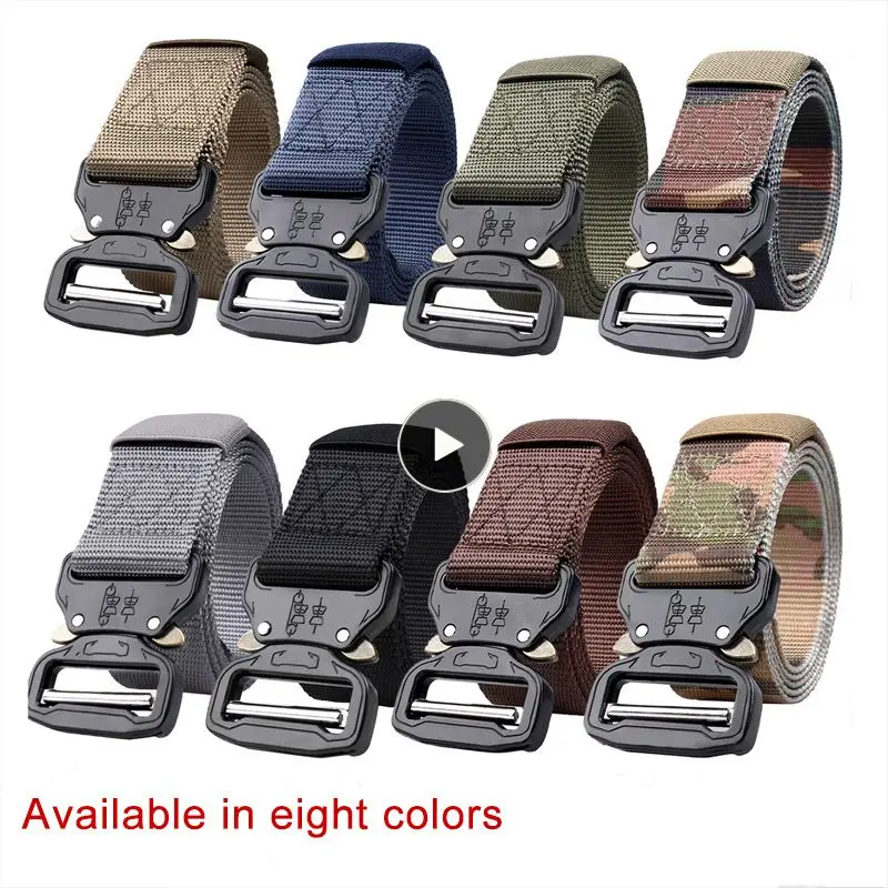 

1.5 inch Quick Release Tactical Belt Riggers Airsoft Belts men sports black green nylon BT3404 men outdoor sports