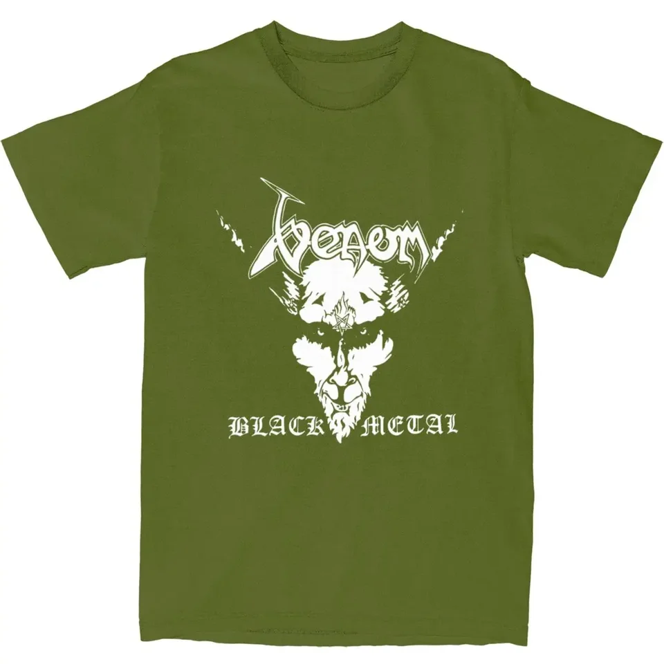 for Men Women Funny 100% Cotton Unique Cloth Accessories Venom Black Metal  Apparel Shirt Men Women Pure Cotton Casual T-shirt - AliExpress, image size:960x960
