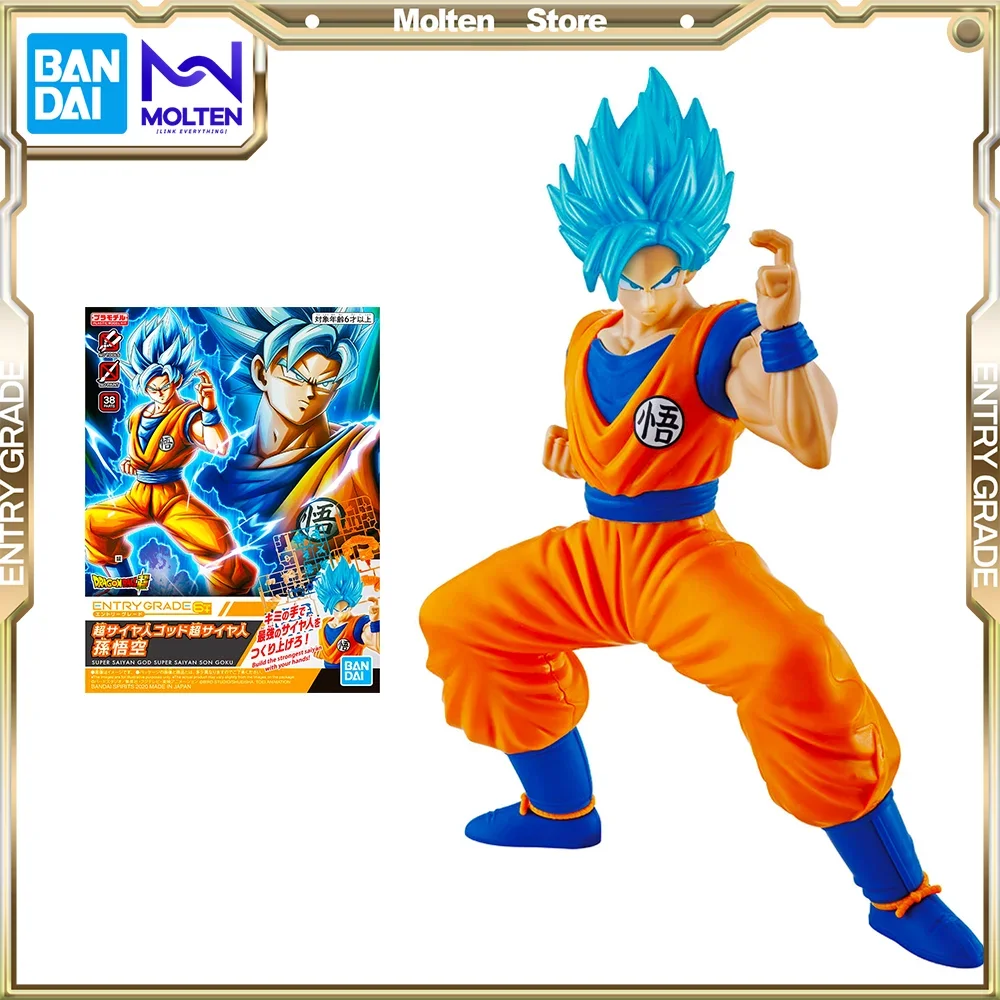 

Bandai оригинальный входной класс Драконий жемчуг Супер Saiyan Бог, супер сайян Son Goku набор моделей сборка/сборка