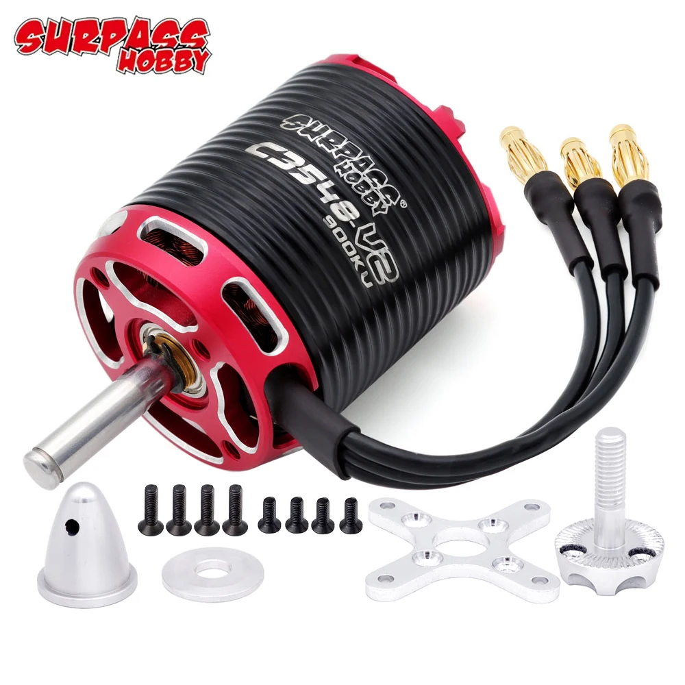 Surpass Hobby C3530 C3536 C3542 C3542 V2 14-pole Hi-Torque Outrunner Brushless Motor For Fixed-wing Aircraft Airplane DIY drive motor